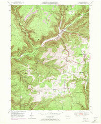 Morris Pennsylvania Historical topographic map, 1:24000 scale, 7.5 X 7.5 Minute, Year 1946