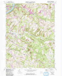 Mosgrove Pennsylvania Historical topographic map, 1:24000 scale, 7.5 X 7.5 Minute, Year 1968