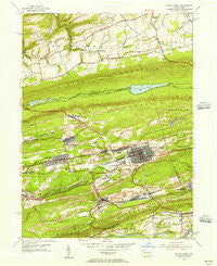 Mount Carmel Pennsylvania Historical topographic map, 1:24000 scale, 7.5 X 7.5 Minute, Year 1955
