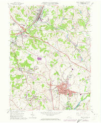 Mount Pleasant Pennsylvania Historical topographic map, 1:24000 scale, 7.5 X 7.5 Minute, Year 1964