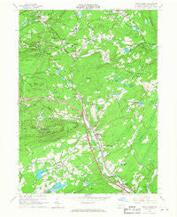 Mount Pocono Pennsylvania Historical topographic map, 1:24000 scale, 7.5 X 7.5 Minute, Year 1966