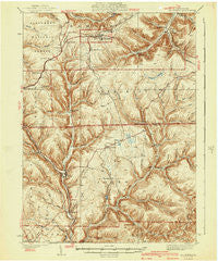 Mt. Jewett Pennsylvania Historical topographic map, 1:62500 scale, 15 X 15 Minute, Year 1940
