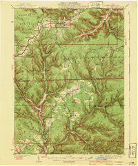 Mt. Jewett Pennsylvania Historical topographic map, 1:62500 scale, 15 X 15 Minute, Year 1940