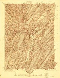 Mt Union Pennsylvania Historical topographic map, 1:48000 scale, 15 X 15 Minute, Year 1922