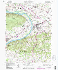 Muncy Pennsylvania Historical topographic map, 1:24000 scale, 7.5 X 7.5 Minute, Year 1965