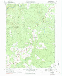 Munderf Pennsylvania Historical topographic map, 1:24000 scale, 7.5 X 7.5 Minute, Year 1969