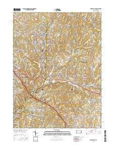 Murrysville Pennsylvania Current topographic map, 1:24000 scale, 7.5 X 7.5 Minute, Year 2016