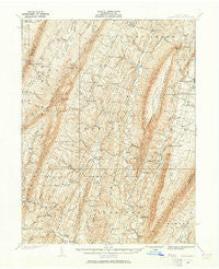 Needmore Pennsylvania Historical topographic map, 1:62500 scale, 15 X 15 Minute, Year 1935