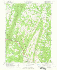 Needmore Pennsylvania Historical topographic map, 1:24000 scale, 7.5 X 7.5 Minute, Year 1967