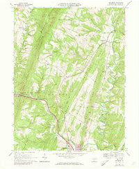 Needmore Pennsylvania Historical topographic map, 1:24000 scale, 7.5 X 7.5 Minute, Year 1967