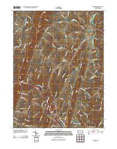 Needmore Pennsylvania Historical topographic map, 1:24000 scale, 7.5 X 7.5 Minute, Year 2010