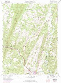 Needmore Pennsylvania Historical topographic map, 1:24000 scale, 7.5 X 7.5 Minute, Year 1967