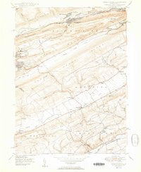 Nesquehoning Pennsylvania Historical topographic map, 1:24000 scale, 7.5 X 7.5 Minute, Year 1950