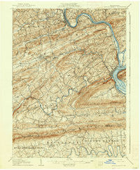 New Bloomfield Pennsylvania Historical topographic map, 1:62500 scale, 15 X 15 Minute, Year 1907