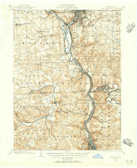 New Castle Pennsylvania Historical topographic map, 1:62500 scale, 15 X 15 Minute, Year 1902