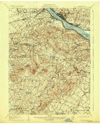 New Cumberland Pennsylvania Historical topographic map, 1:62500 scale, 15 X 15 Minute, Year 1906