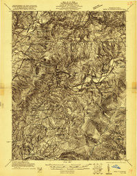 New Florence Pennsylvania Historical topographic map, 1:48000 scale, 15 X 15 Minute, Year 1921