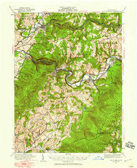 New Florence Pennsylvania Historical topographic map, 1:62500 scale, 15 X 15 Minute, Year 1920
