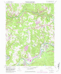 New Florence Pennsylvania Historical topographic map, 1:24000 scale, 7.5 X 7.5 Minute, Year 1964