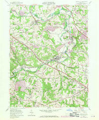 New Galilee Pennsylvania Historical topographic map, 1:24000 scale, 7.5 X 7.5 Minute, Year 1957