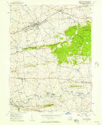 New Holland Pennsylvania Historical topographic map, 1:24000 scale, 7.5 X 7.5 Minute, Year 1956