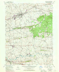 New Holland Pennsylvania Historical topographic map, 1:24000 scale, 7.5 X 7.5 Minute, Year 1956