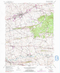 New Holland Pennsylvania Historical topographic map, 1:24000 scale, 7.5 X 7.5 Minute, Year 1956