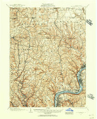 New Kensington Pennsylvania Historical topographic map, 1:62500 scale, 15 X 15 Minute, Year 1908