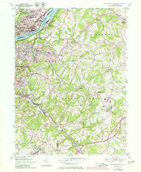 New Kensington East Pennsylvania Historical topographic map, 1:24000 scale, 7.5 X 7.5 Minute, Year 1953