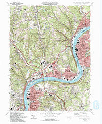 New Kensington West Pennsylvania Historical topographic map, 1:24000 scale, 7.5 X 7.5 Minute, Year 1993
