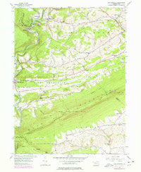 New Ringgold Pennsylvania Historical topographic map, 1:24000 scale, 7.5 X 7.5 Minute, Year 1956