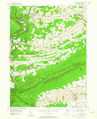 New Ringgold Pennsylvania Historical topographic map, 1:24000 scale, 7.5 X 7.5 Minute, Year 1956