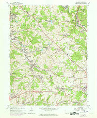 New Salem Pennsylvania Historical topographic map, 1:24000 scale, 7.5 X 7.5 Minute, Year 1964