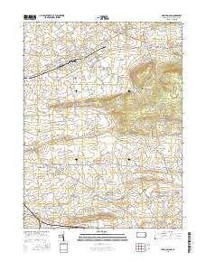 New Holland Pennsylvania Current topographic map, 1:24000 scale, 7.5 X 7.5 Minute, Year 2016