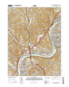 New Kensington West Pennsylvania Current topographic map, 1:24000 scale, 7.5 X 7.5 Minute, Year 2016