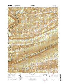 New Ringgold Pennsylvania Current topographic map, 1:24000 scale, 7.5 X 7.5 Minute, Year 2016