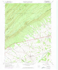 Newburg Pennsylvania Historical topographic map, 1:24000 scale, 7.5 X 7.5 Minute, Year 1966