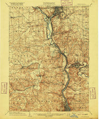 Newcastle Pennsylvania Historical topographic map, 1:62500 scale, 15 X 15 Minute, Year 1904