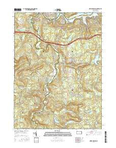 Newfoundland Pennsylvania Current topographic map, 1:24000 scale, 7.5 X 7.5 Minute, Year 2016