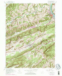 Newport Pennsylvania Historical topographic map, 1:24000 scale, 7.5 X 7.5 Minute, Year 1952