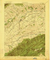 Newville Pennsylvania Historical topographic map, 1:62500 scale, 15 X 15 Minute, Year 1919