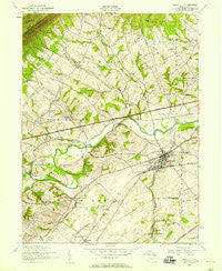 Newville Pennsylvania Historical topographic map, 1:24000 scale, 7.5 X 7.5 Minute, Year 1952