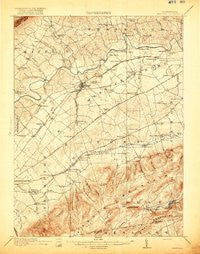 Newville Pennsylvania Historical topographic map, 1:62500 scale, 15 X 15 Minute, Year 1919