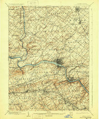Norristown Pennsylvania Historical topographic map, 1:62500 scale, 15 X 15 Minute, Year 1895