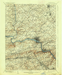 Norristown Pennsylvania Historical topographic map, 1:62500 scale, 15 X 15 Minute, Year 1895
