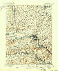 Norristown Pennsylvania Historical topographic map, 1:62500 scale, 15 X 15 Minute, Year 1895