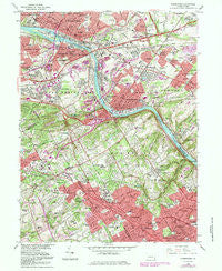 Norristown Pennsylvania Historical topographic map, 1:24000 scale, 7.5 X 7.5 Minute, Year 1966