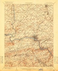 Norristown Pennsylvania Historical topographic map, 1:62500 scale, 15 X 15 Minute, Year 1895