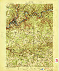 Oil City Pennsylvania Historical topographic map, 1:62500 scale, 15 X 15 Minute, Year 1924