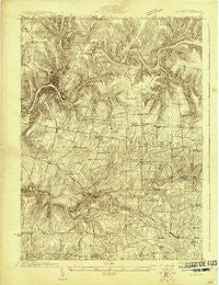 Oil City Pennsylvania Historical topographic map, 1:48000 scale, 15 X 15 Minute, Year 1922